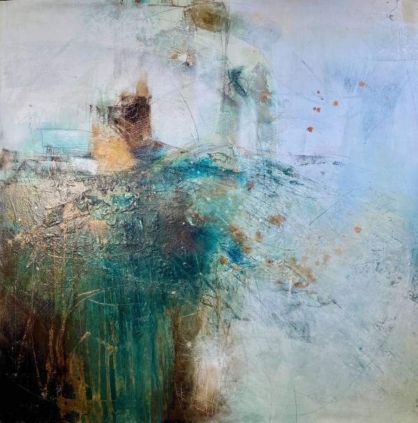 - Oil & Mixed Media on Canvas, Painting by Kate Richardson, measuring 100 x 100 cm (H x W) framed at 111 x 111 cm £2000